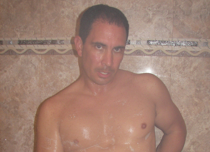 Latino steamy cam show in the shower