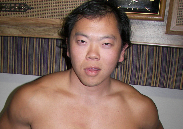 Cute Asian guy strips on webcam